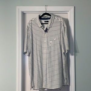 Polo-style with full button down NWT